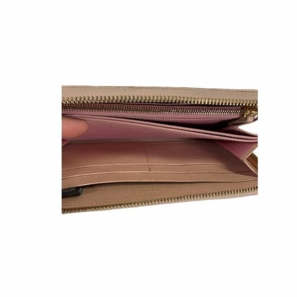 Authentic Fendi Wallet Long Hardware Blush Pink Leather Used Vintage - Picture 7 of 9